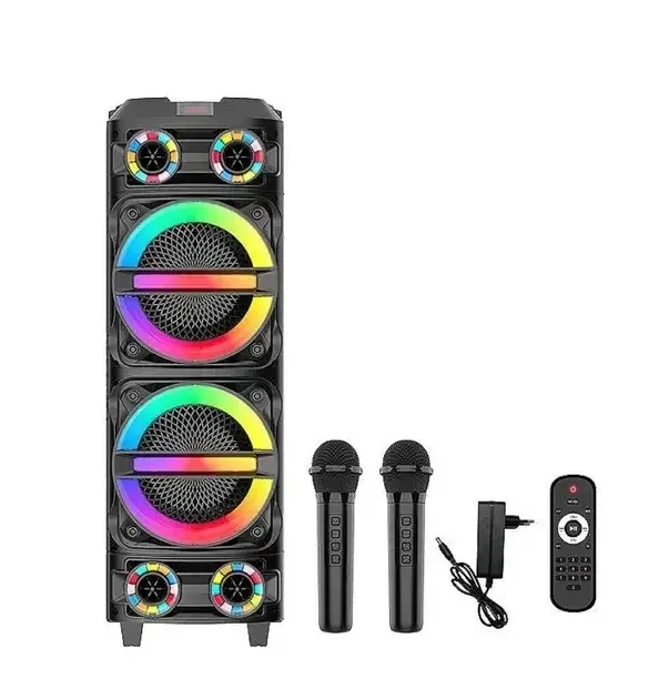 Портативная Bluetooth колонка ZQS8231 с 2 микрофонами, караоке система USB/TF/FM, LED Одесса - изображение 6