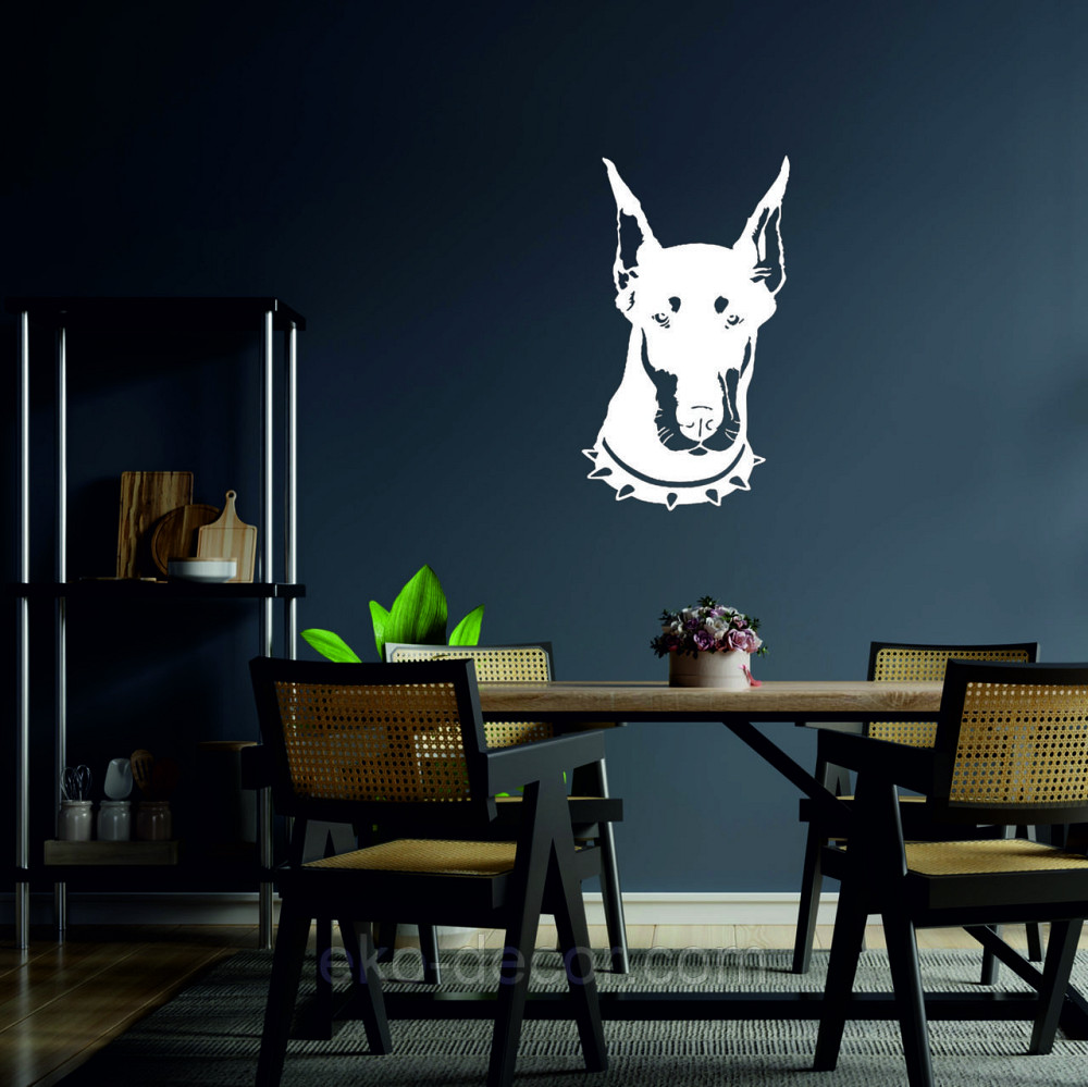 Декоративное настенное Панно «Доберман», Декор на стену 110*64 см, Белый Киев - изображение 5