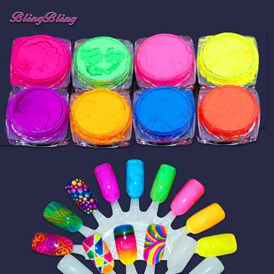 Глиттерная пудра для дизайна ногтей Киев