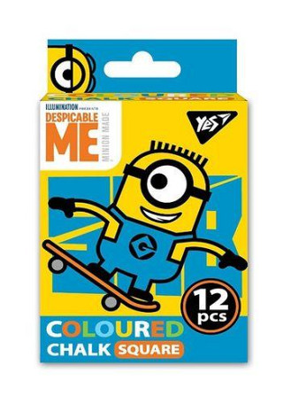 Крейда кольорова 12 шт. "Yes" Minions квадратна, 400391, шт Київ - фото 1