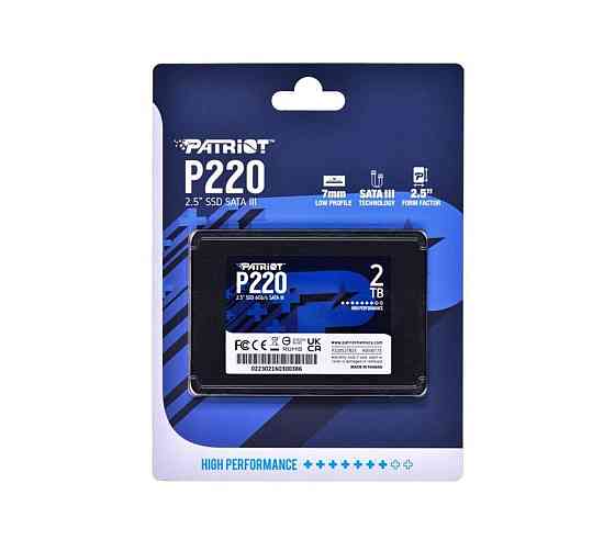 SSD диск накопитель Patriot P220 2TB 2.5