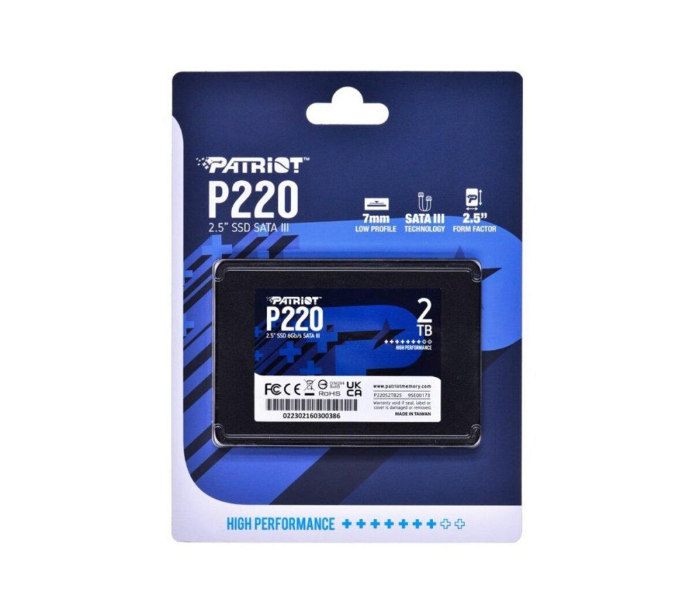 SSD диск накопитель Patriot P220 2TB 2.5