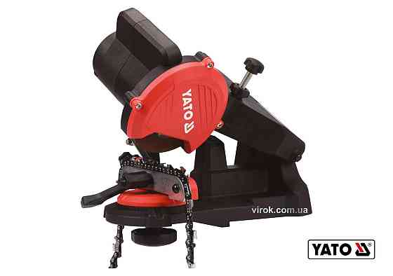 Верстат для заточування ланцюгів мережевий YATO: 85Вт, 5500 об/хв, кут-0-35°, диск-108/ 23x3.2мм [4] Одесса