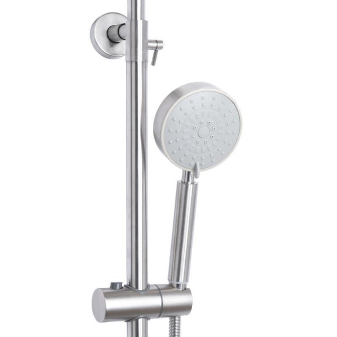 Душевая стойка универсальная Lidz Aria 1120 Nickel на два потребителя из нержавеющей стали Харьков - изображение 4
