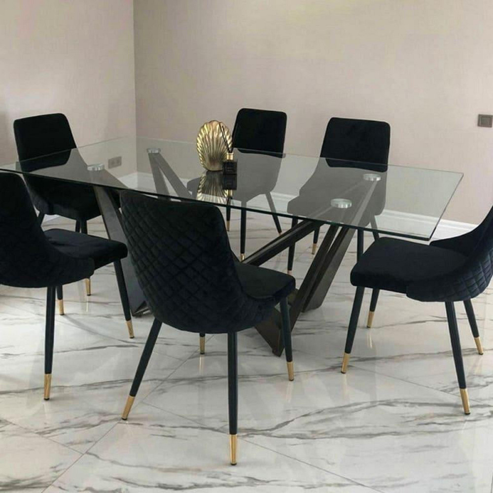 Стілець PIANO B VELVET чорний каркас/чорний BL.19 Київ - фото 8