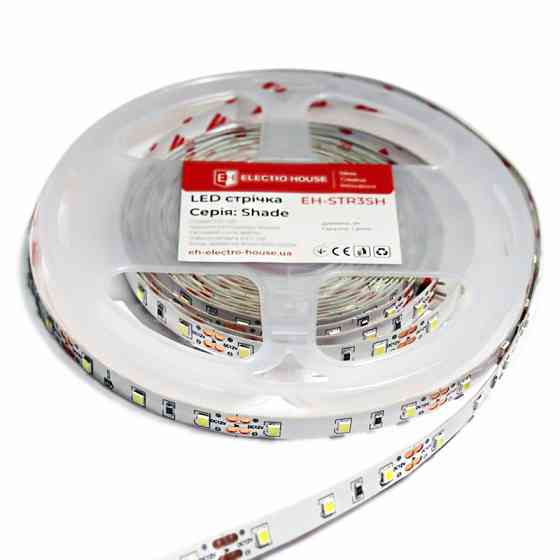 LED стрічка  5Вт 12В 550 Лм, SMD2835 60 діодів, холодний білий 6500К, серія Shade, гарантія 2 роки Дніпро