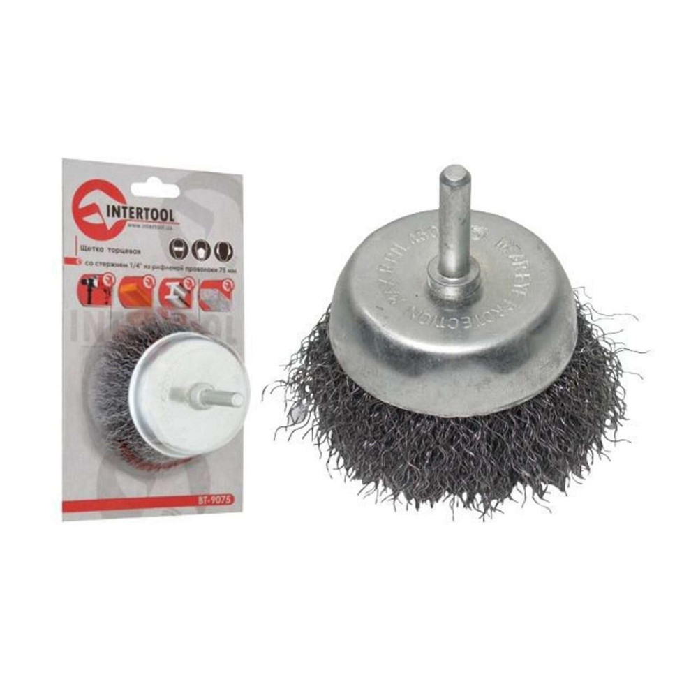 Щітка чашкова 50 мм для дриля, 1/4 (кручений дріт) Мукачево - фото 1