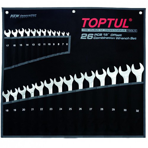 Набор ключей комбинированных 26 шт 6-32 мм TOPTUL Super-Torque GPAW2601 Чернигов - изображение 1