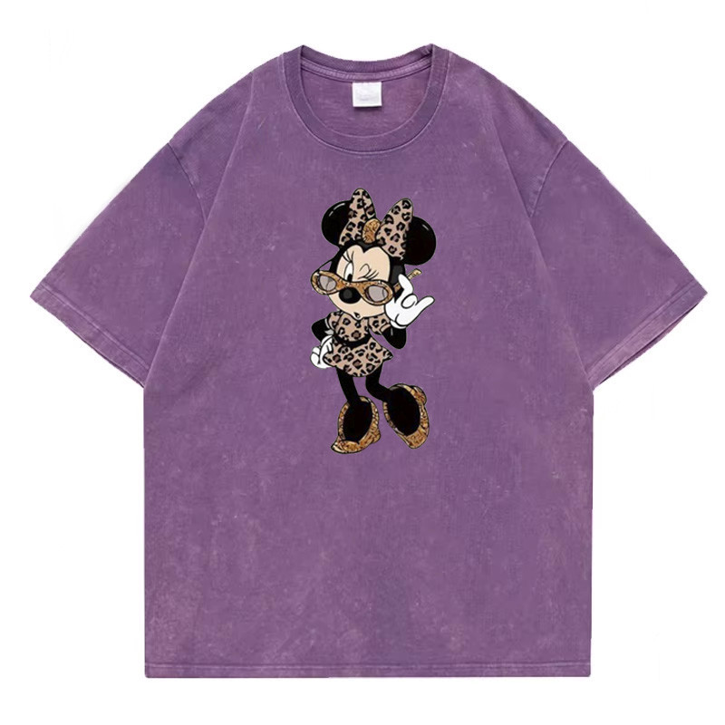Футболка оверсайз винтаж с принтом Сиреневый Минни Харьков - изображение 2