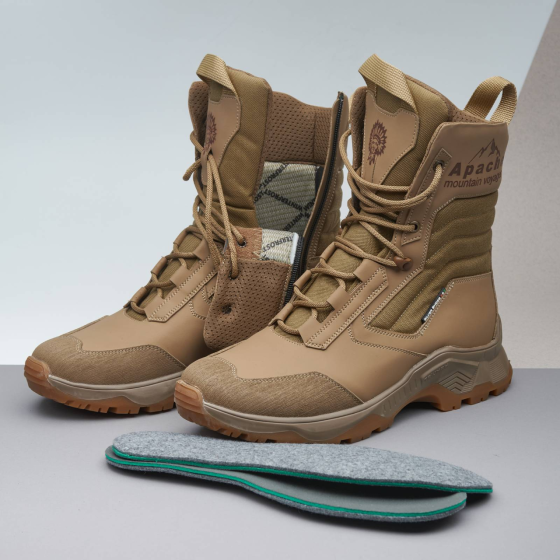 Берцы зимние теплые Apache ТВ 9 койот военные ВСУ, водонепроницаемые ботинки для армии 38(25.5см) Харьков