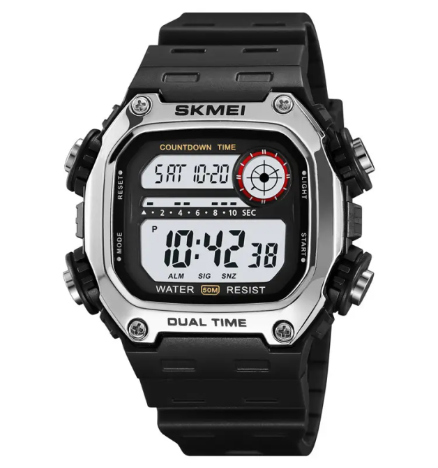 Часы мужские спортивные наручные Skmei 2126 (Серебристый) Винница - изображение 1