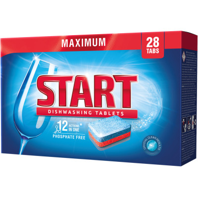 Таблетки для посудомийних машин Start Maximum 28 шт. (4820207100060) Вінниця - фото 1