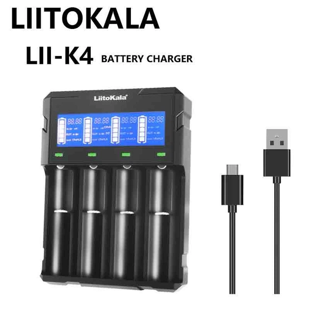 Зарядное устройство LiitoKala Lii-K4 + Рowerbank + LCD + Type-C для аккумуляторов (Li-ion IMR LiFe NiMH/CD) на 4 канала Киев - изображение 3