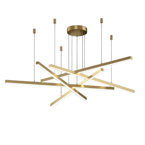 Люстра світлодіодна стельова PJ853 з пультом (Golden) 95х4см Київ