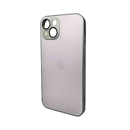 Чохол для смартфона AG Glass Matt Frame Color Logo for Apple iPhone 14 Titanium Grey Київ