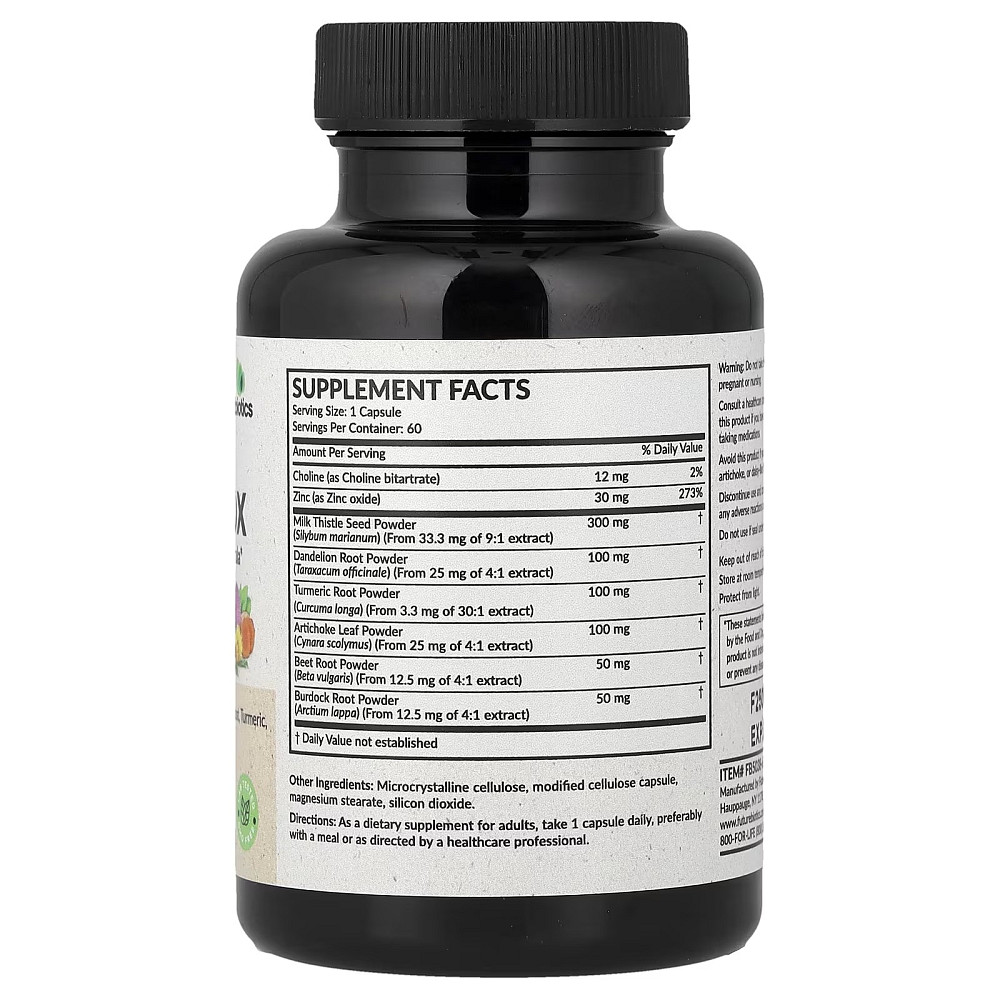 Поддержка и детоксикация печени Futurebiotics Liver Detox, 60 Vegetarian Capsules Луцк - изображение 2