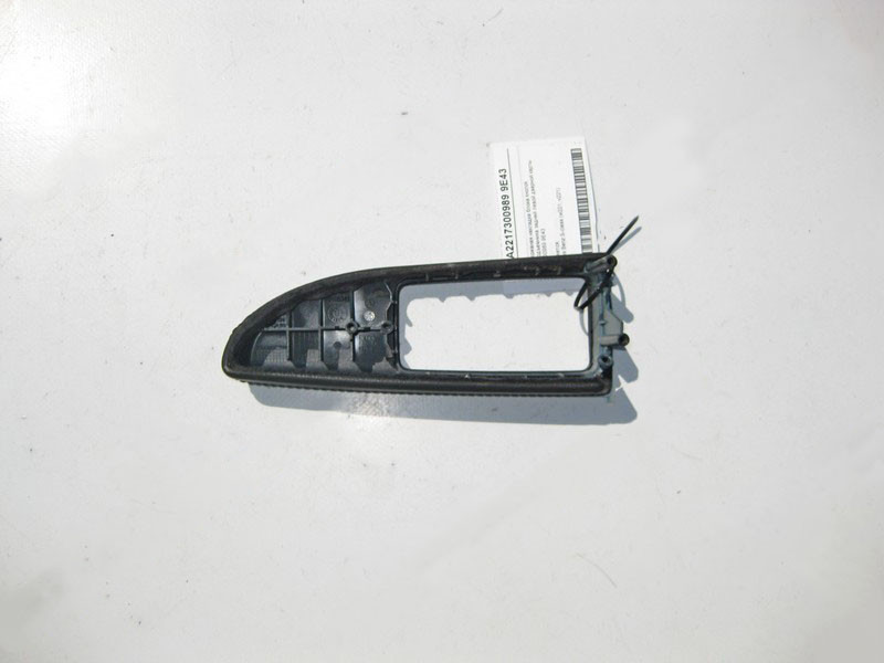 Mercedes-Benz  A2217300989 9E43 Чорна шкіряна накладка кнопок склопідйомника задніх лівих дверей S-Class W221 Одесса - изображение 2
