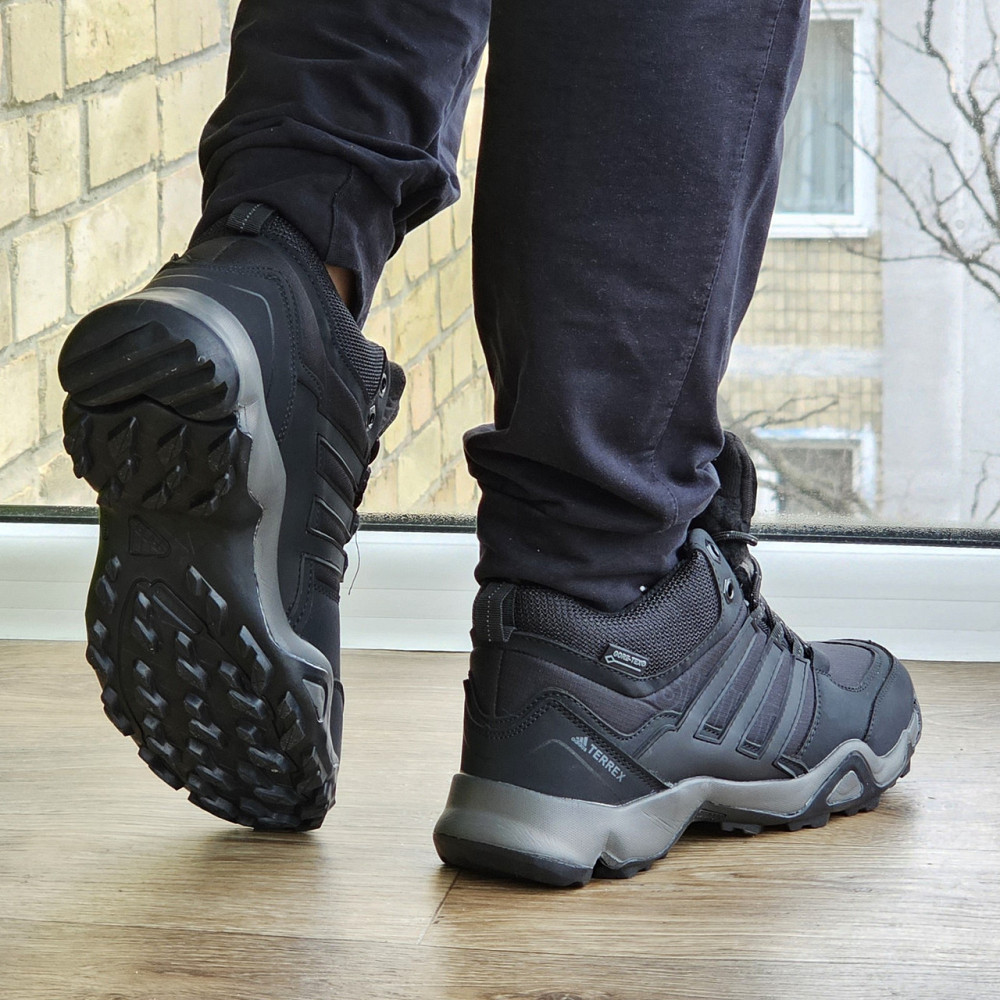 Зимові Кросівки Adidas Terrex Swift з Хутром Чорні Чоловічі Адідас Гортекс (розміри: 41,42,43,44,46) - 00-6 Дніпро - фото 4