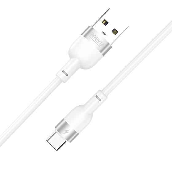 Кабель Brevia USB to Type-C 2,4А 1,2м, білий box (52120WUCC1) Львів