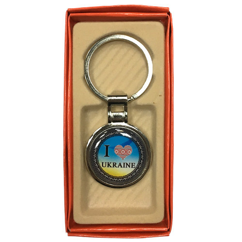 Брелок сувенірний I love Ukraine Київ - фото 1