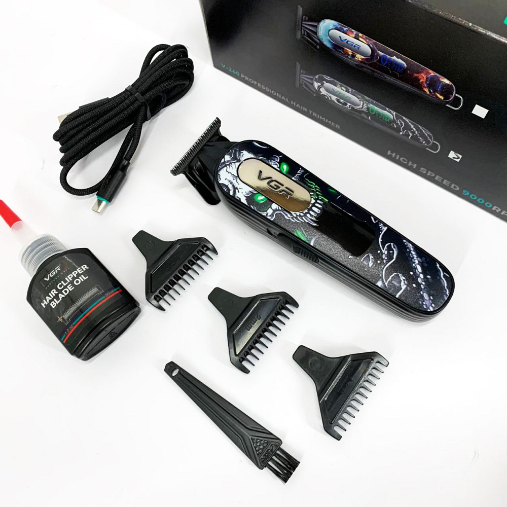 Багатофункціональний тример для стрижки волосся і тіла, Професійна акумуляторна машинка Акумулятор QR-68 Івано-Франківськ - фото 2