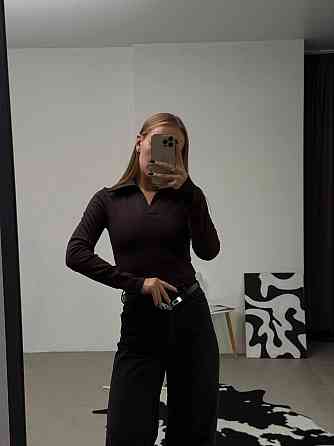 Женский базовый теплый гольф Рубчик на флисе с начесом Шоколад, 40/42 Одесса