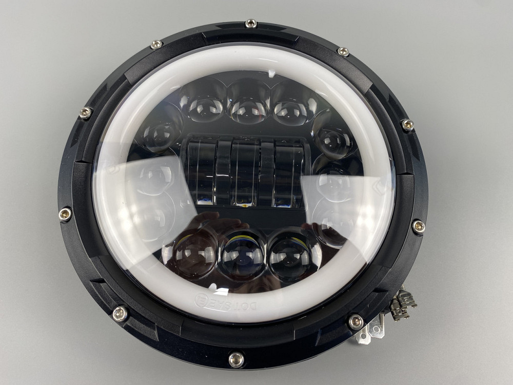 Фара головного світла LED 65 W (ближній + дальні + ходові вогні) 7 дюймів Мукачево - фото 4