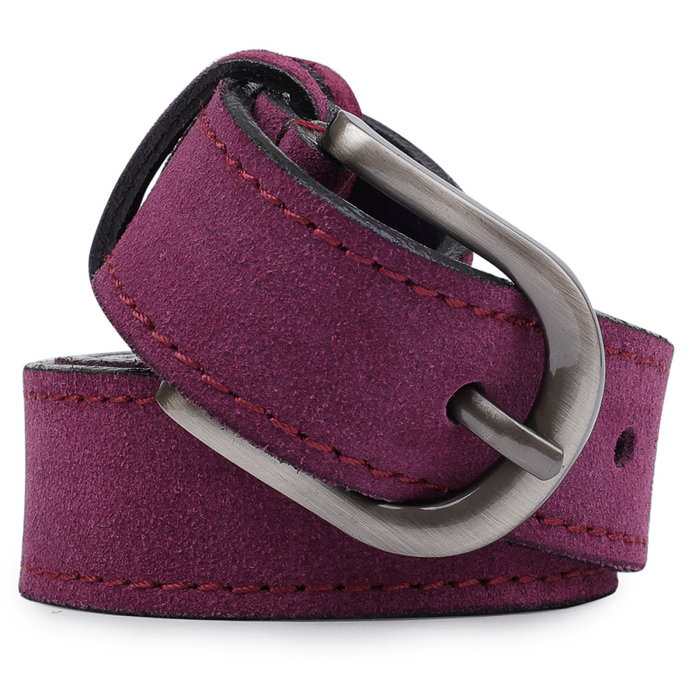 Выразительный замшевый женский ремень Vintage 20792 Фиолетовый Киев - изображение 7