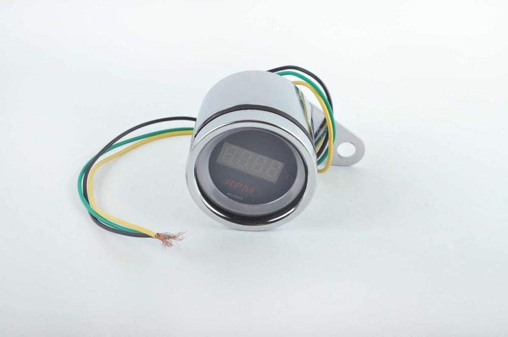 Тахометр выносной универсальный (цифровой, хром) (mod:MY-170) Мукачево - изображение 1