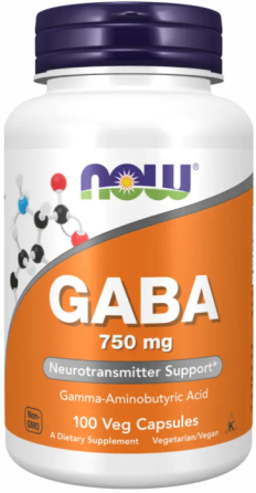 Габа Now Foods GABA 750mg 100 раст капс Киев