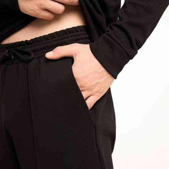 Чоловічий чорний спортивний костюм Pobedov Binance. Комплект штани та кофта осінній Київ