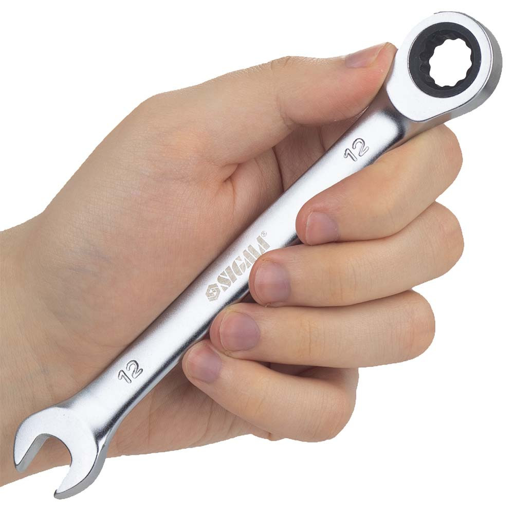 Ключ ріжково-накидний тріщотковий 12мм CrV satine SIGMA (6022121) Рівне - фото 7