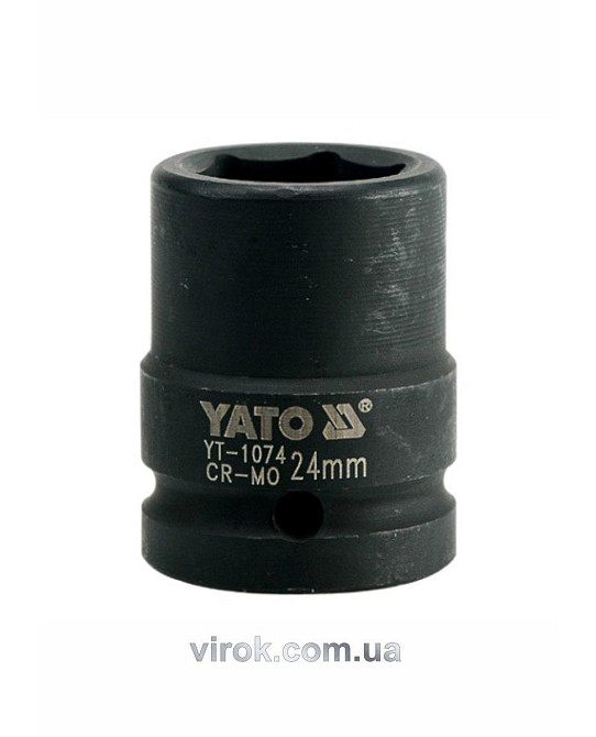 Головка торцева ударна 6-гранна YATO : квадрат 3/4", М= 24 мм, L= 50 мм [16/64] Одеса - фото 1