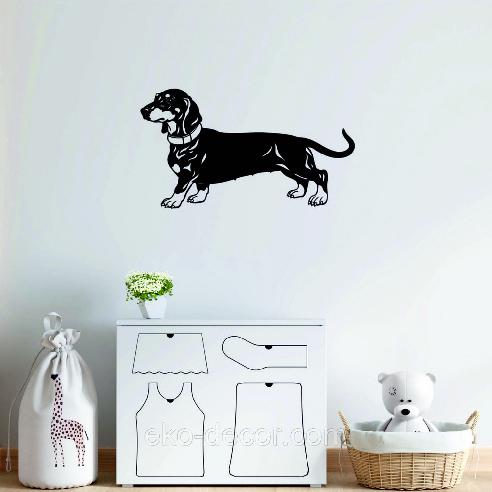 Декоративне настінне Панно «Такса», Декор на стіну 70*39 см, Чорний Київ - фото 10