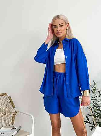 Костюм жіночий літній льон Електрик 42/46 Харків