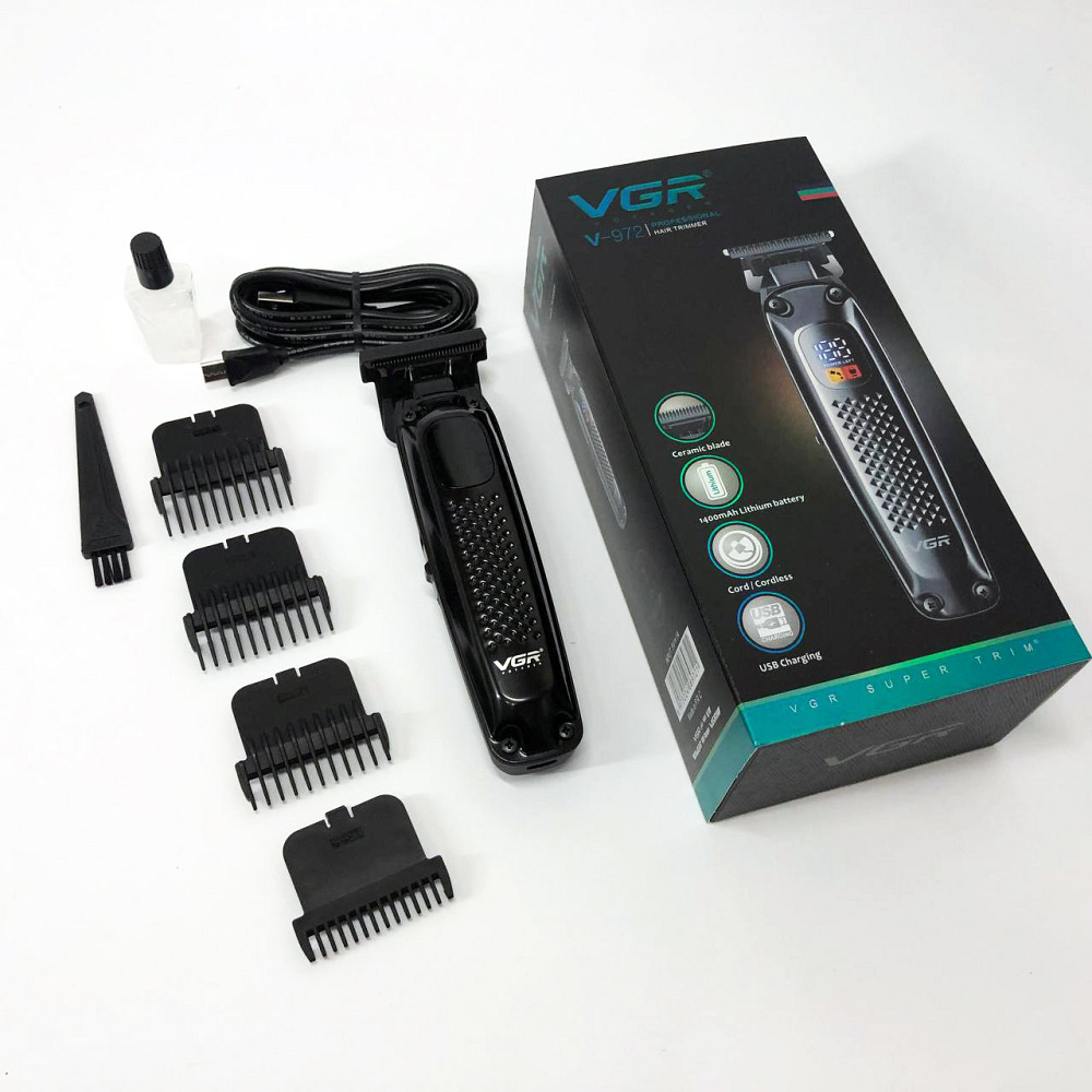 Машинка для стрижки хороша VGR, Машинка для стрижки від акб Електробритва голови XH-61 Львів - фото 16