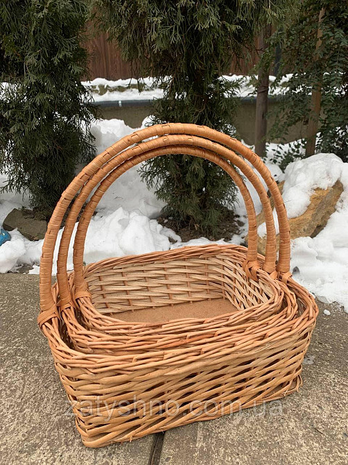 Набір плетених кошиків Київ - фото 4
