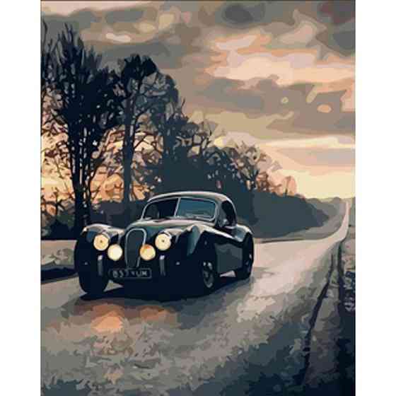 Алмазна мозаїка "Ретро дорога" HEG86033, 30х40 см Вінниця