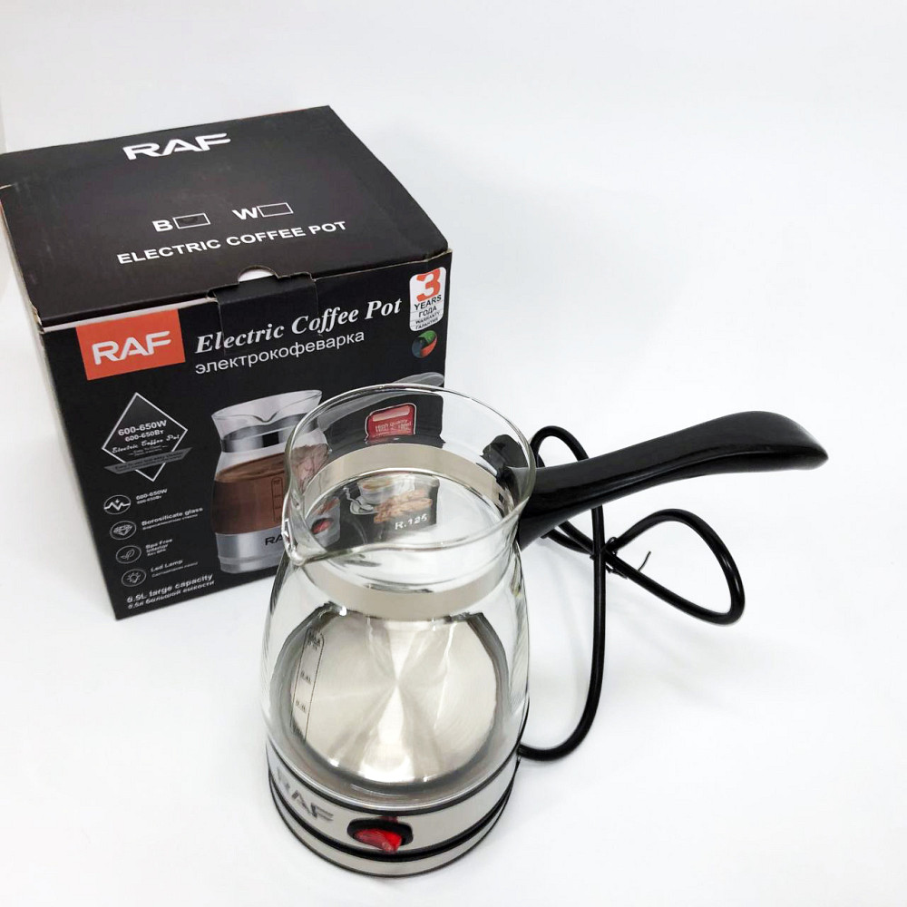 Турки для кофе RAF R.125 500мл 600 Вт, Турка с автоотключением, Турка бытовая электрическая HX-92 Львов - изображение 10