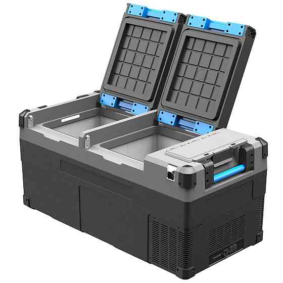 Компрессорный автохолодильник Alpicool E75. Двухкамерный. До -20 ℃. Питание – 12, 24, 220 вольт Дніпро
