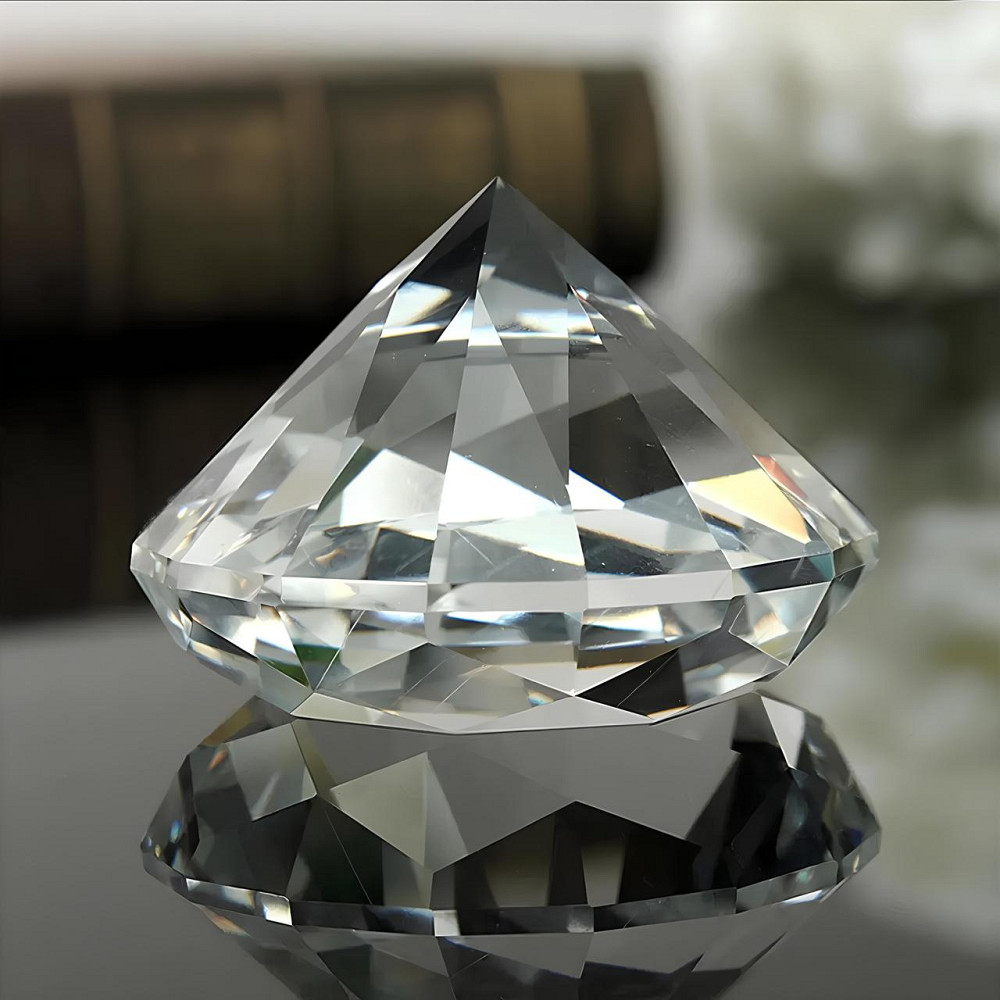 Декоративний діамант RESTEQ 60 мм, Діамант із оптичного скла к9, Діамант із кришталевого скла K9, K9 Crystal Київ - фото 1
