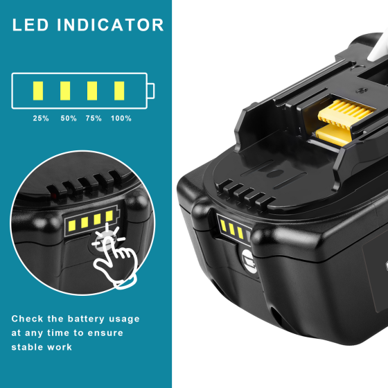 Акумулятор Makita BL1860B 18В 6Ач для дрелей і шуруповертів Київ