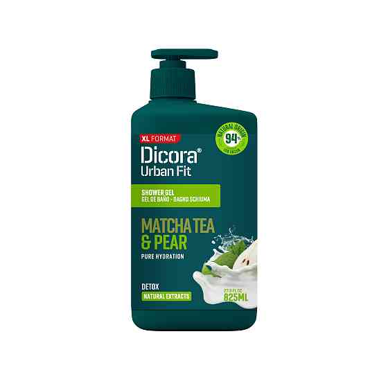 Гель для душа Очищающий Детокс Чай Матча и груша Dicora Urban Fit 825 мл Винница