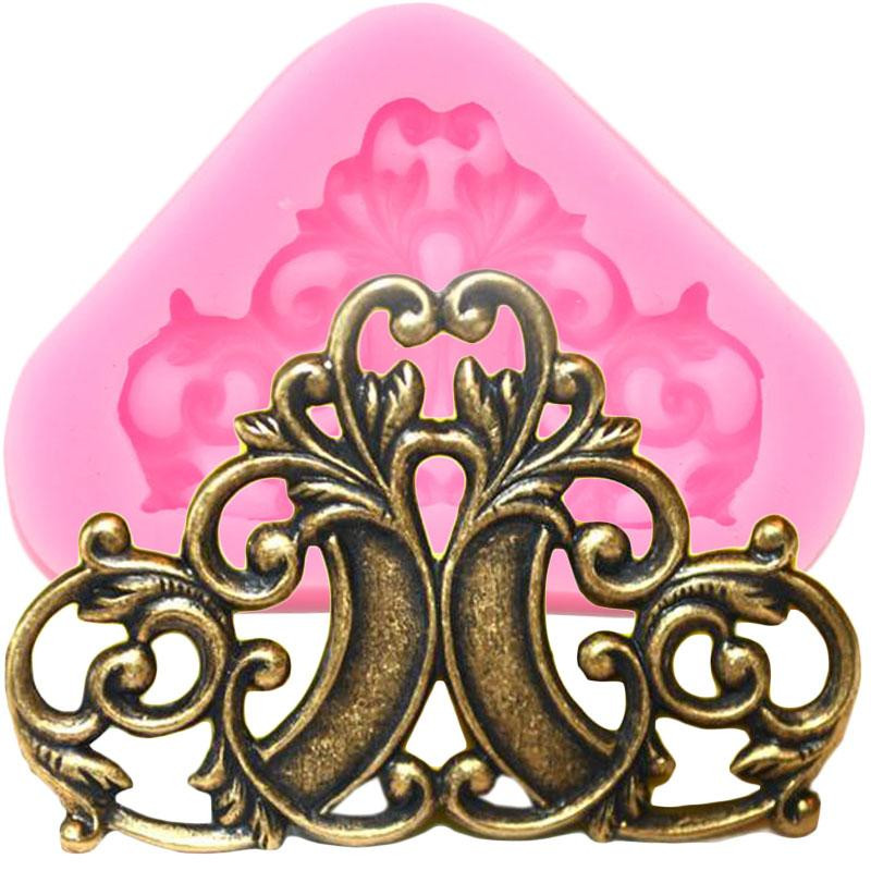 Молд силиконовый Абстракция 55 на 38 мм розовый Киев - изображение 1