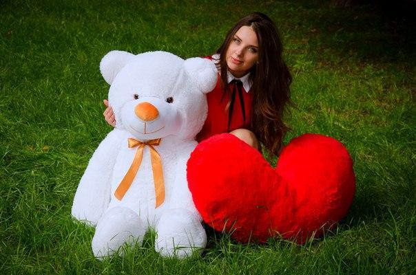 М'яка  іграшка подарунок на 8 березня плюшевий ведмедик Рафаель 120 см Білий Тернопіль - фото 3