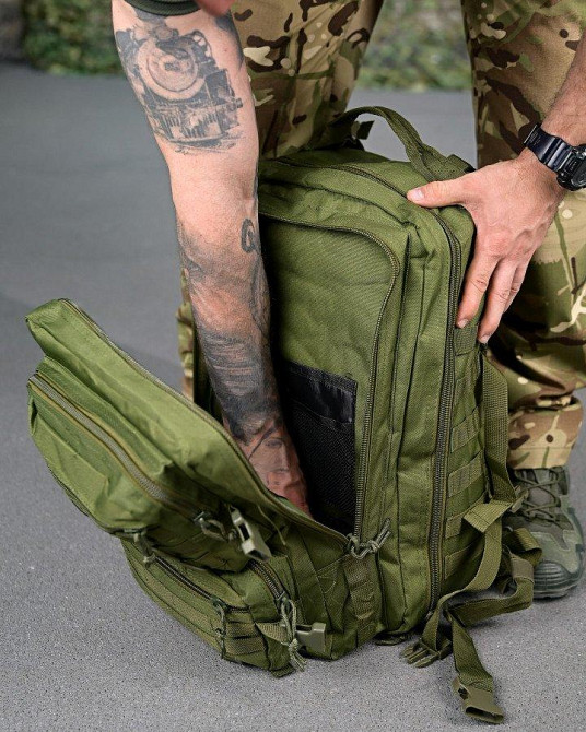 Тактический штурмовой рюкзак ТХЕ 35л  олива РП7328 Одесса - изображение 8