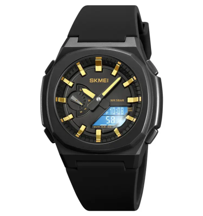 Часы мужские наручные Skmei 2091 (Черный/Золото/Белый) Винница
