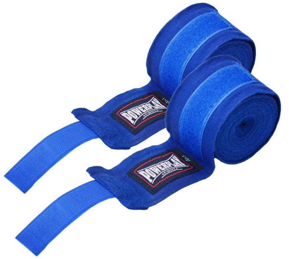 Бинты спортивные для бокса / Боксерские бинты для рук синие PowerPlay 4,5 метра Киев - изображение 3
