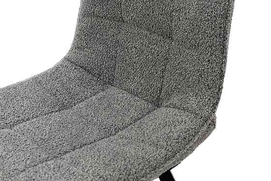 Стілець ФРЕШ (квадрат) чорний/букле сірий Киев
