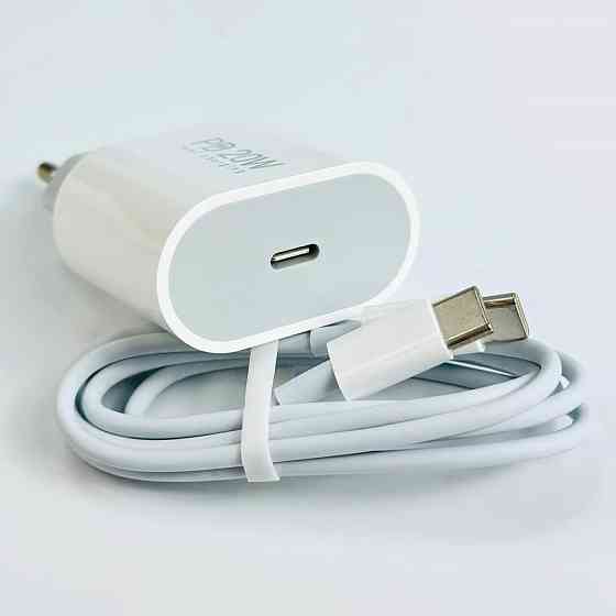 Сетевое зарядное устройство USB-C блок питания 20W с кабелем Type-C Type-C Винница